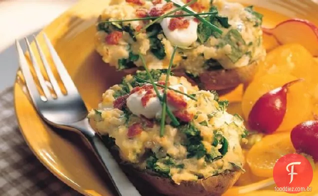 Batatas De Queijo Assadas Duas Vezes