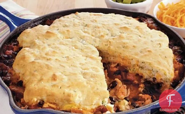 Spicy Tex Mex Chicken Cobbler