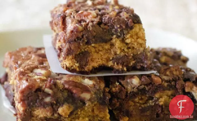 Raspberry Brownie Cookie Bars