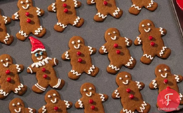Elf e amigos biscoitos de gengibre