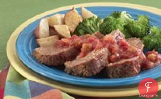 Pão De Carne De Salsa Picante