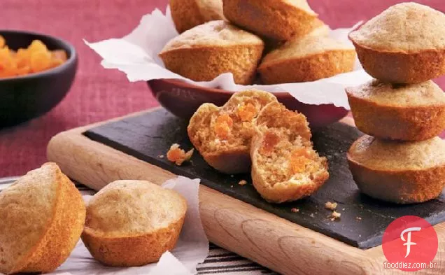 Mini Muffins De Damasco De Trigo Integral