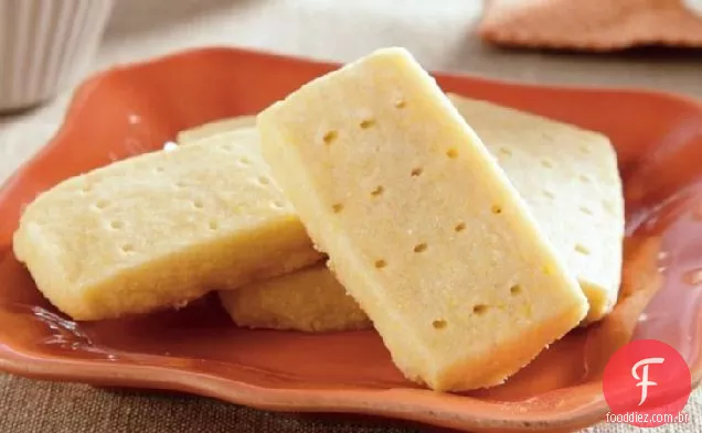 Shortbread De Fubá De Limão