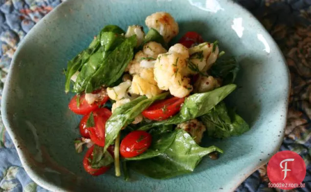 Couve-Flor Assada Com Tomate, Endro E Alcaparras