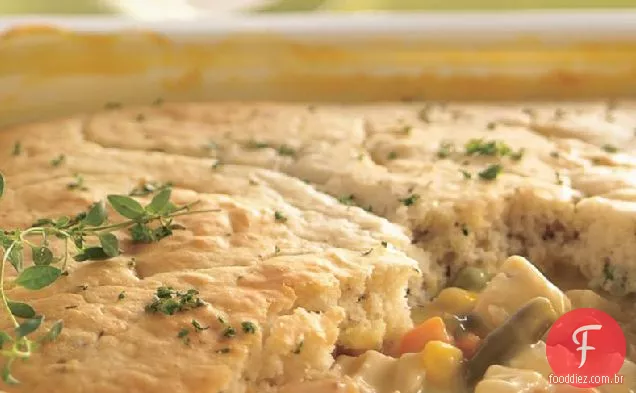 Torta De Frango com crosta de ervas