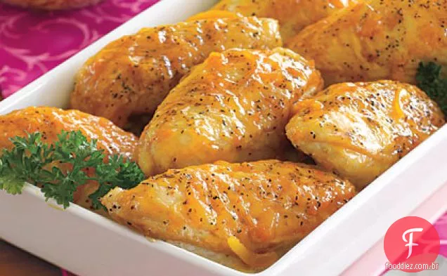 Peitos De Frango Vitrificados Com Mostarda E Damasco