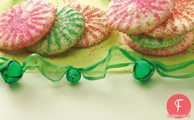 Pressione e asse biscoitos de açúcar