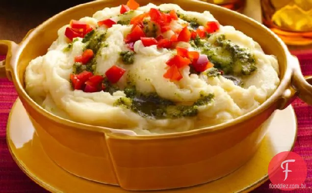 Asiago-Pesto Purê De Batatas