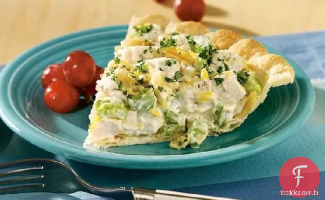 Torta De Salada De Frango Fácil