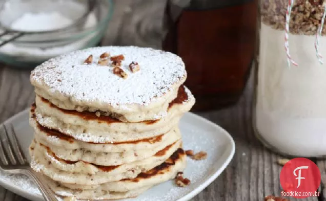 Snowball Cookie Camadas Pancake Jars
