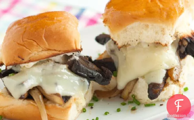 Cheesy Portabella Sliders