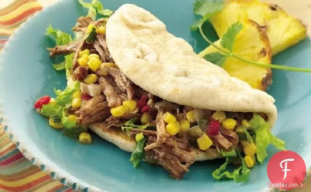 Sanduíches De Carne De Porco Com Fogão Lento