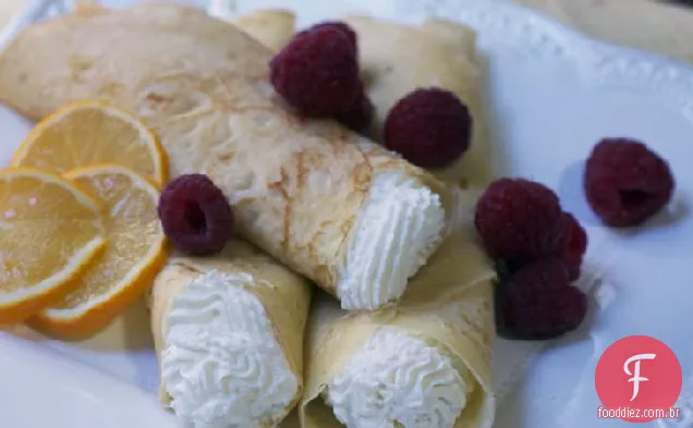 Crepes de limão e Framboesa Meyer