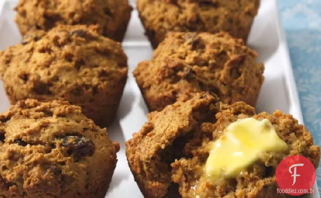 Buttermilk-Muffins De Farelo De Passas