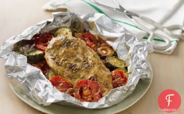 Pacotes De Frango Pesto Grelhado