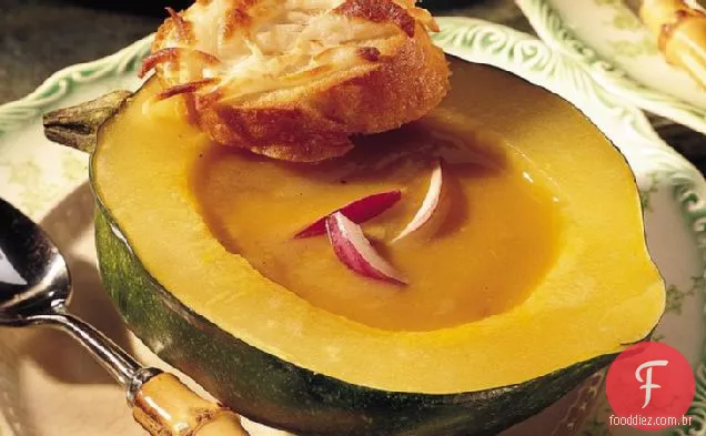 Abóbora e lentilha Bisque