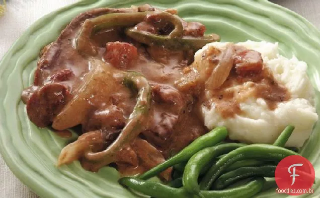 Slow-Cooker Salsa Swiss Steak