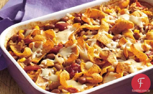 Feijão vermelho Chipotle e caçarola de arroz
