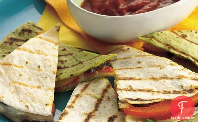 Pizza Grelhada Quesadillas