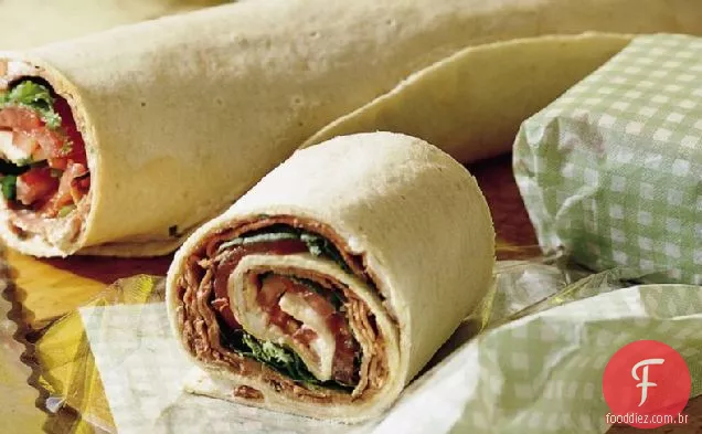 Carne, bacon e Blues Wrap