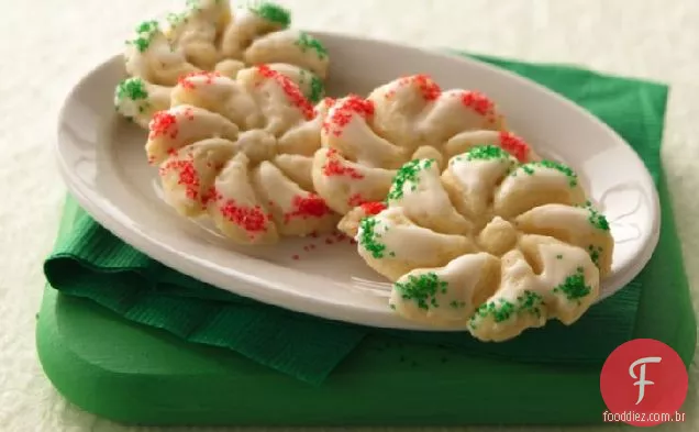 Eggnog Spritz Cookies