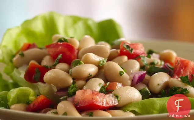 Salada De Feijão Branco Italiana Do Norte Sem Glúten
