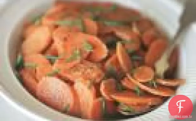 Cenouras Envidraçadas Com Mostarda E Açúcar Mascavo