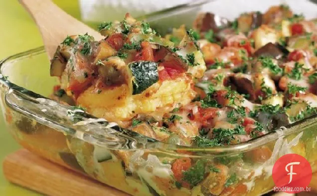 Ratatouille Polenta Bake