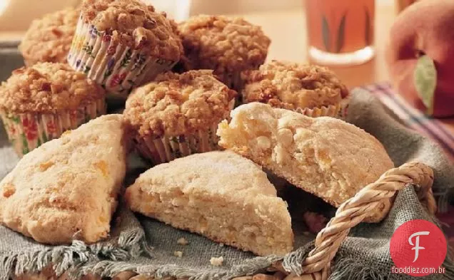 Muffins De Praliné-Pêssego