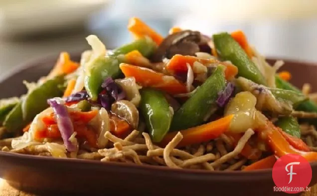 Fácil Vegetal Chow Mein
