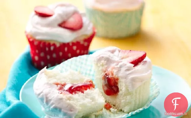 Bolsões de Cupcakes de morango