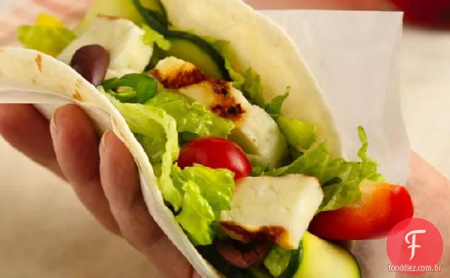 Tacos De Queijo Grelhado Grego