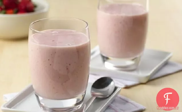 Smoothies Fáceis De Banana Morango