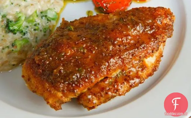 Frango Vitrificado Com Maple E Mostarda