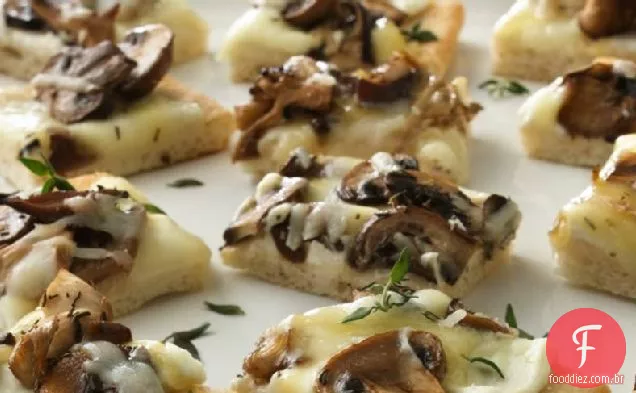 Pizza De Aperitivo De Cogumelo Selvagem