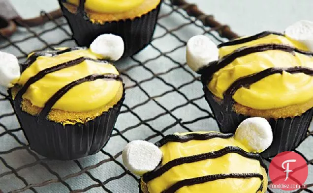 Honeybee Mini Laranja Cupcakes