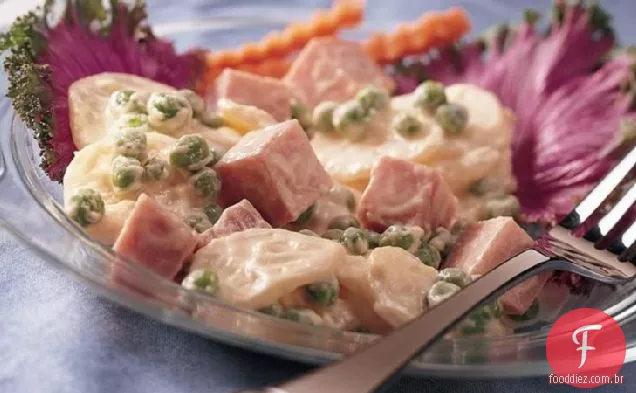 Salada cremosa de presunto e batata