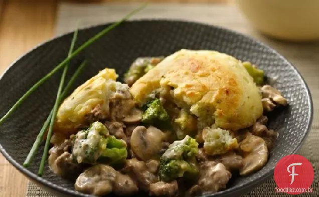 Caçarola de Bolinho de carne e batata