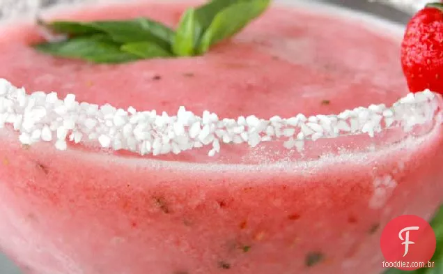 Morango Manjericão Margaritas