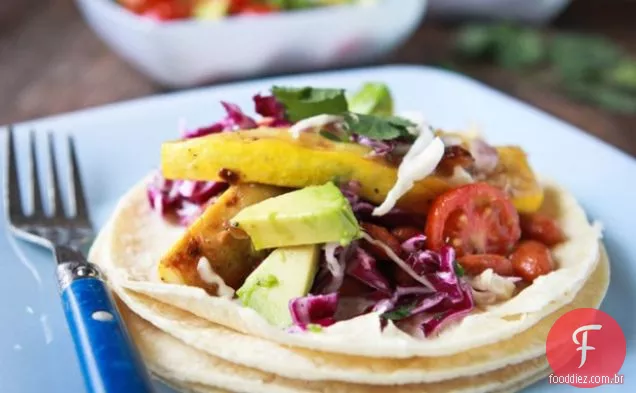 Tacos de feijão de churrasco doce e rápido {vegan}