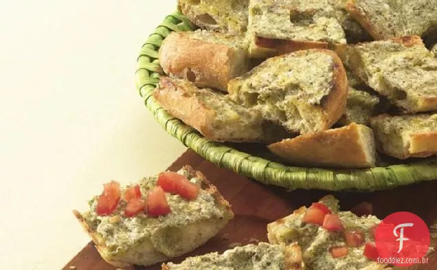 Pão Francês Pesto Grelhado