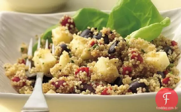 Arroz mexicano e feijão assar