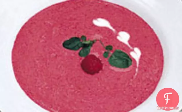 Sopa De Framboesa Gelada