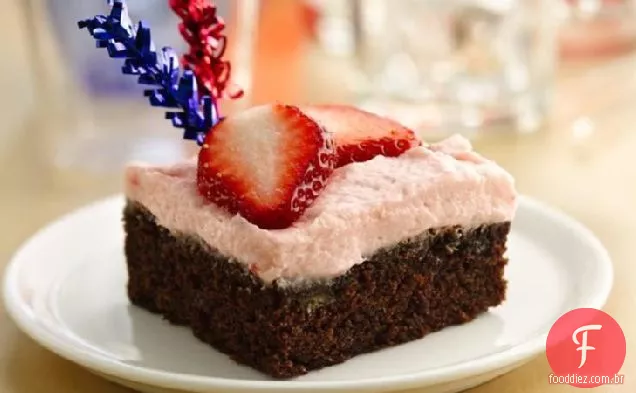 Morango-Brownies De Banana Fosco