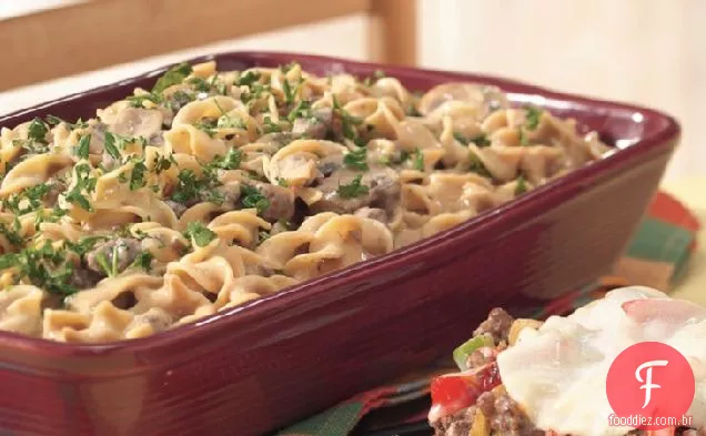 Caçarola De Stroganoff De Hambúrguer