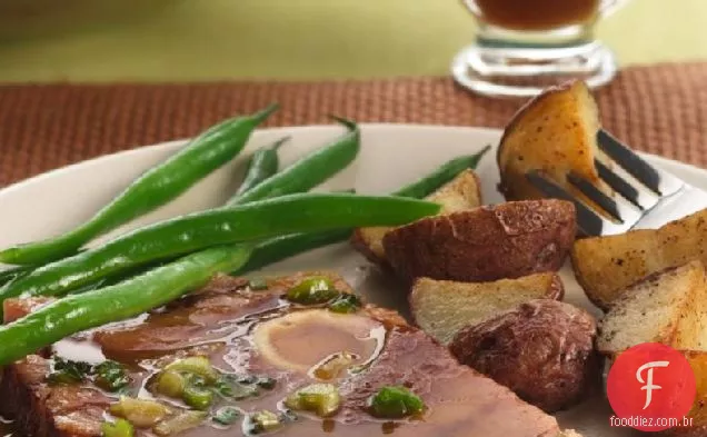Bife De Presunto De Mostarda De Bordo Grelhado