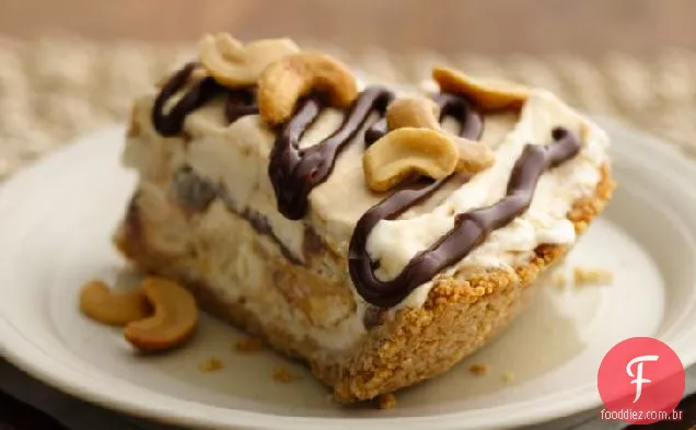 Caju-Fudge-Torta De Sorvete De Caramelo