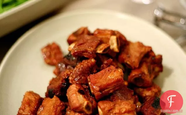Hoisin-Riblets de carne de porco com mel
