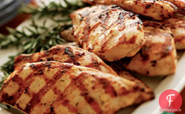 Mostarda úmida - frango alecrim para uma multidão