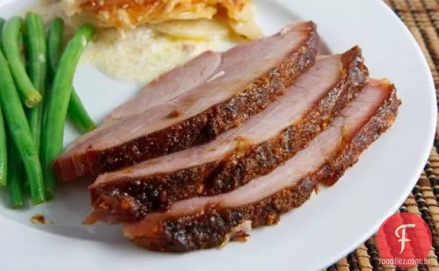 Bourbon Gingersnap Crosted Ham